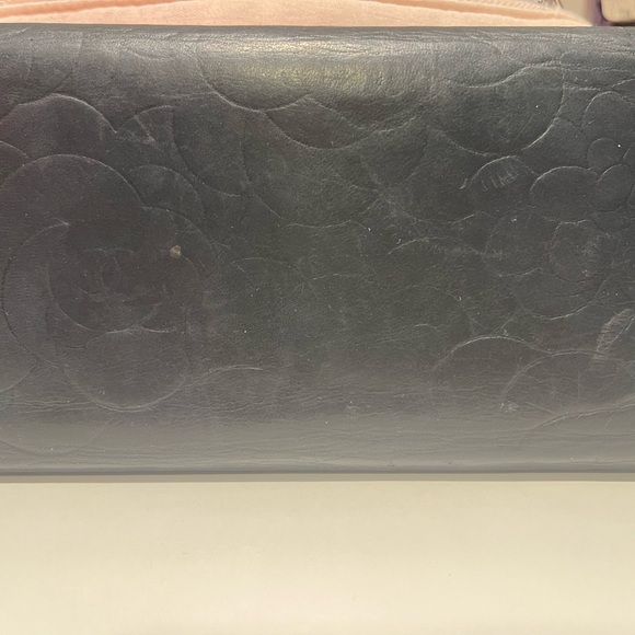 Chanel Camellia Cocomark Trifold Leather Long Wallet w COA - Picture 3 of 14